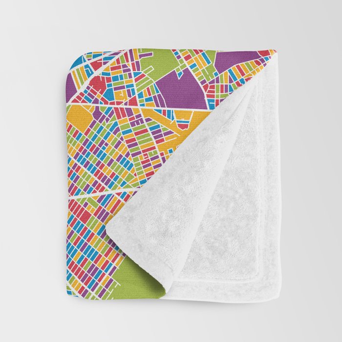 New York City Street Map Throw Blanket Gallery Image 3