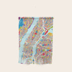 New York City Street Map Wall Hanging Gallery Image 1