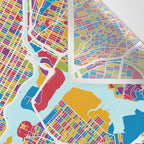 New York City Street Map Wall Tapestry Gallery Image 3