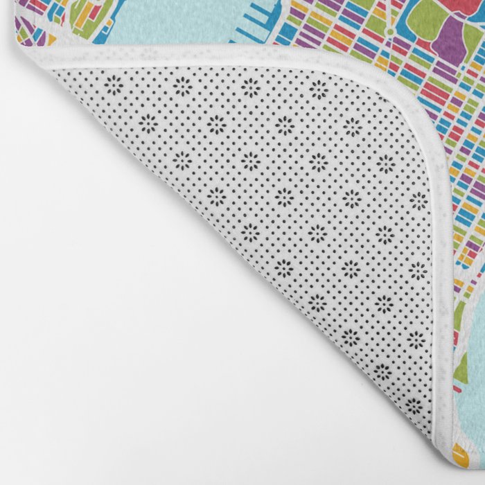 New York City Street Map Bath Mat Gallery Image 2