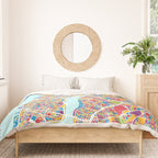 New York City Street Map Duvet Cover Gallery Image 3