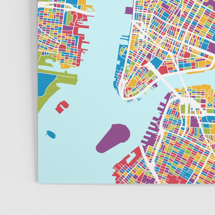 New York City Street Map Poster Gallery Image 3