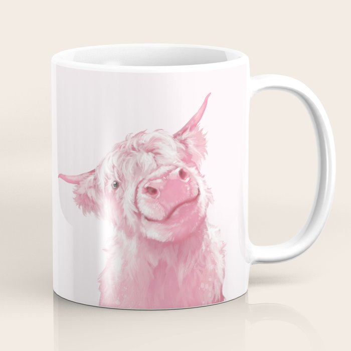 Highland Cow Pink Coffee Mug Gallery Image 1