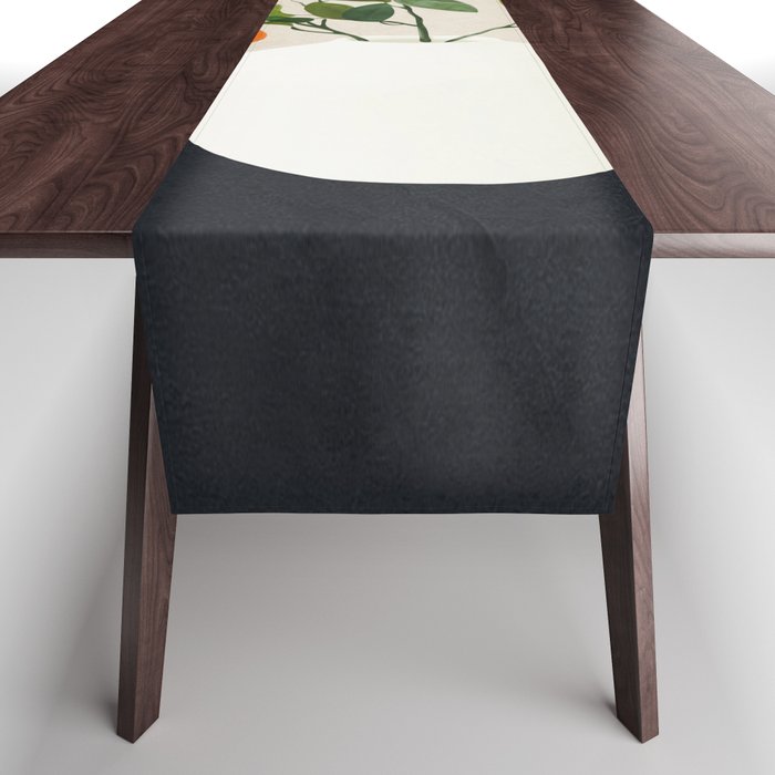  Orange Tree Branch in a Vase 01 Table Runner Gallery Image 1