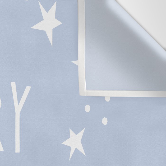 Merry Christmas light blue and white  Wall Tapestry Gallery Image 3