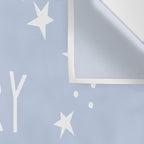 Merry Christmas light blue and white  Wall Tapestry Gallery Image 3
