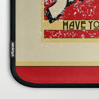 Naughty or Nice?, Vintage Santa Poster Laptop Sleeve Gallery Image 3