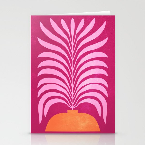 THE VASE 02: Bordeaux Wine Leaves Stationery Card Gallery Image 2