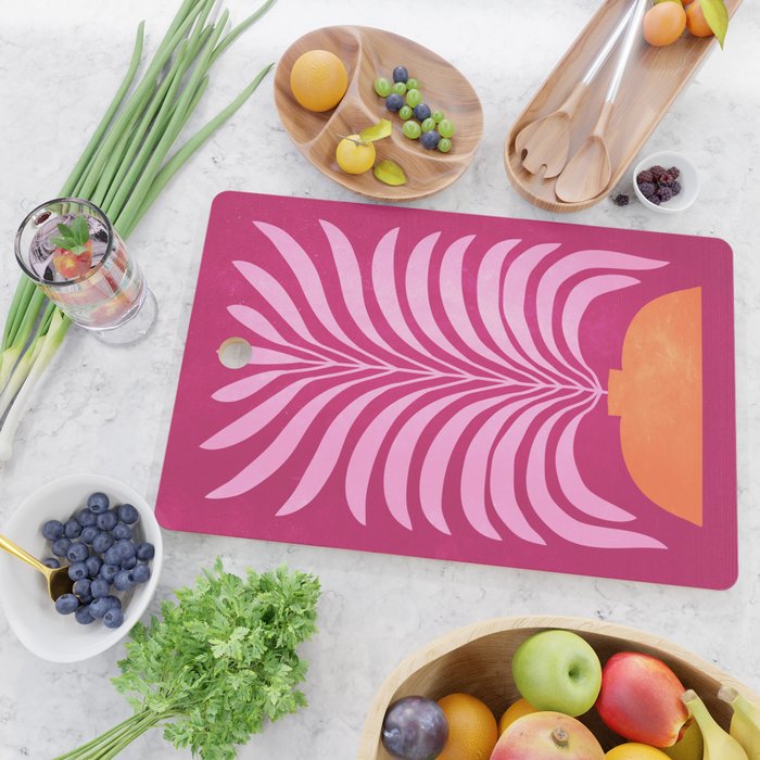 THE VASE 02: Bordeaux Wine Leaves Cutting Board Gallery Image 2