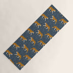 walking tigers - blue Yoga Mat Gallery Image 1