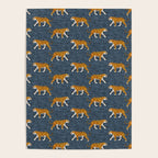 walking tigers - blue Poster Gallery Image 4