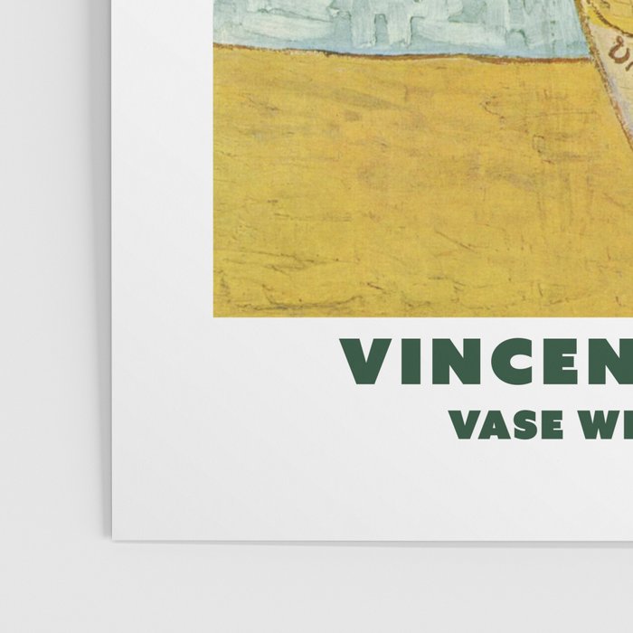 Vase with 12 Sunflowers by Vincent Van Gogh Poster Gallery Image 3
