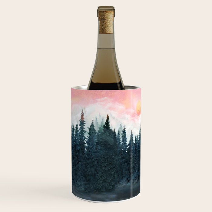 Forest Under the Sunset Wine Chiller Gallery Image 2