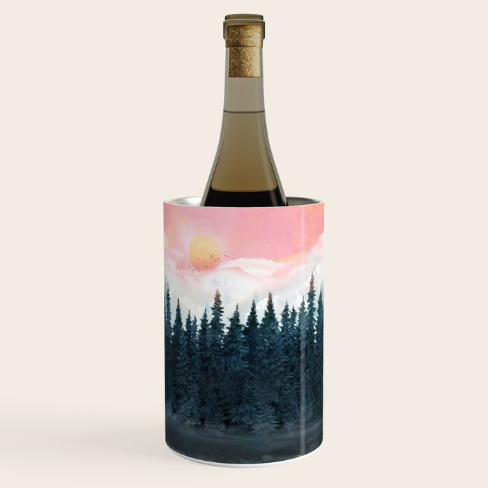 Forest Under the Sunset Wine Chiller Gallery Image 1