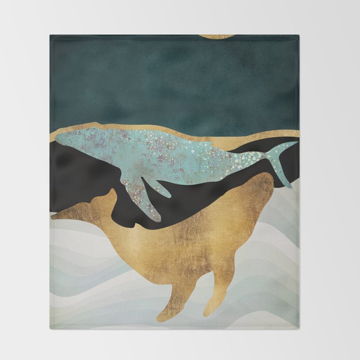 Whale Song Throw Blanket Gallery Image 2