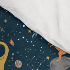 Dinosaurs Floating on an Asteroid Comforter Gallery Image 4