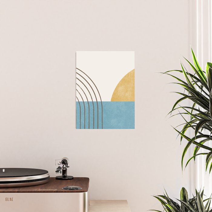 Sunny Ocean Horizon Poster Gallery Image 2