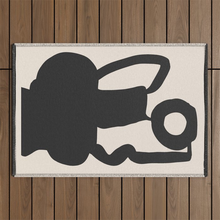 Abstract Art Vase 28 Outdoor Rug Gallery Image 1