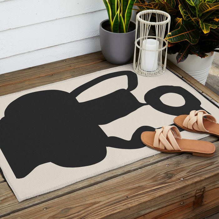 Abstract Art Vase 28 Outdoor Rug Gallery Image 2