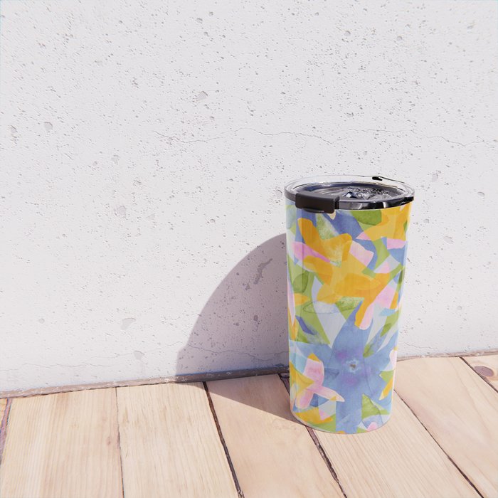 Watercolor Blooms #1 Travel Mug Gallery Image 4