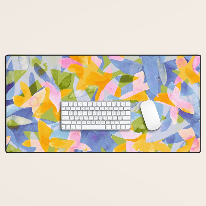 Watercolor Blooms #1 Desk Mat Gallery Image 1