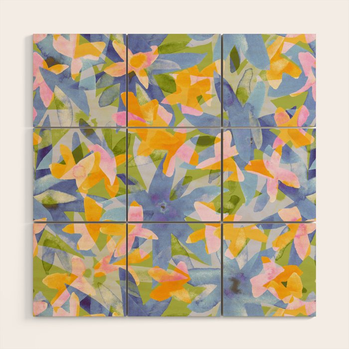 Watercolor Blooms #1 Wood Wall Art Gallery Image 1