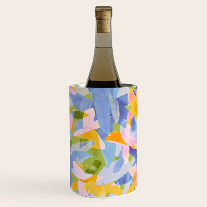 Watercolor Blooms #1 Wine Chiller Gallery Image 3
