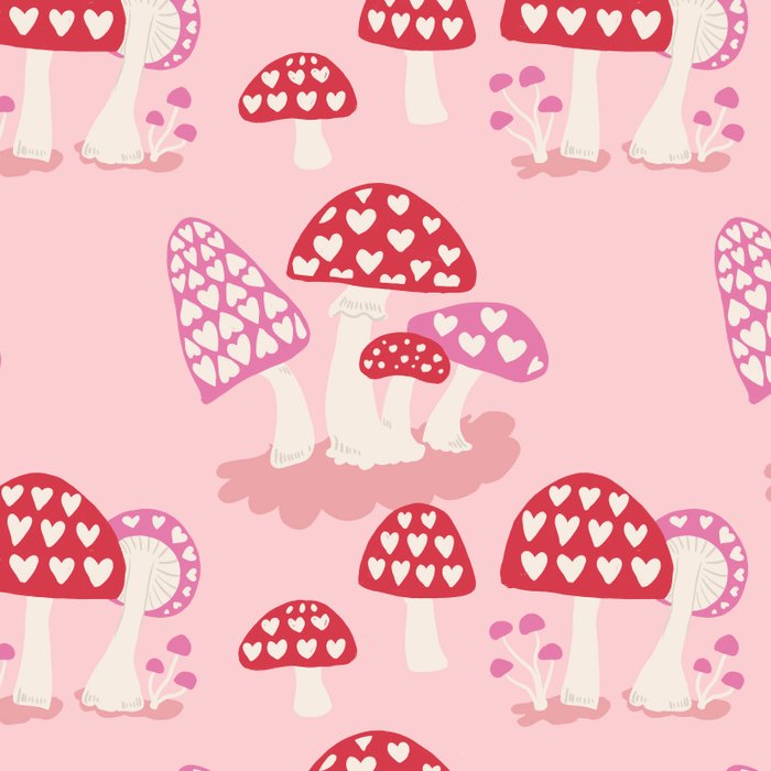 Valentine Mushrooms Coffee Mug Gallery Image 2