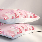 Valentine Mushrooms Pillow Sham Gallery Image 3