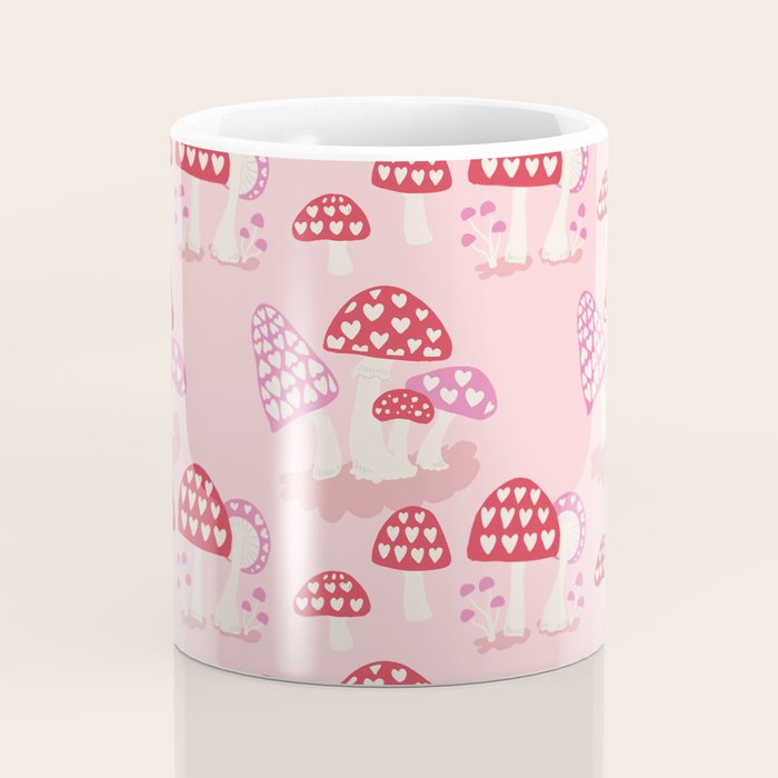 Valentine Mushrooms Coffee Mug Gallery Image 4