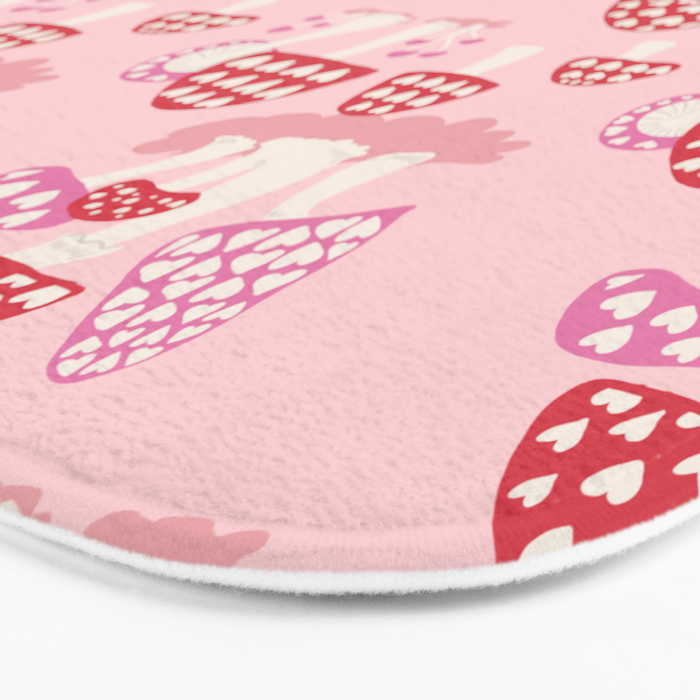 Valentine Mushrooms Bath Mat Gallery Image 3