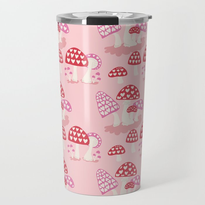 Valentine Mushrooms Travel Mug Gallery Image 1