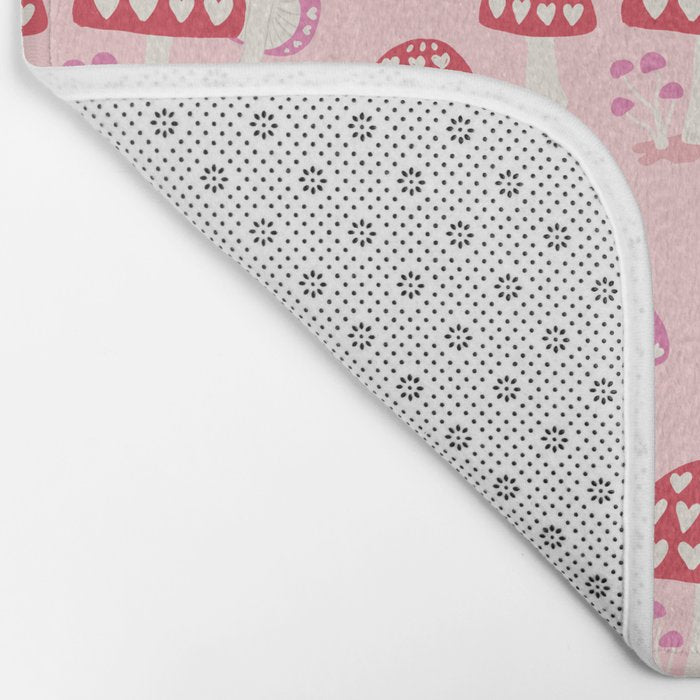 Valentine Mushrooms Bath Mat Gallery Image 2