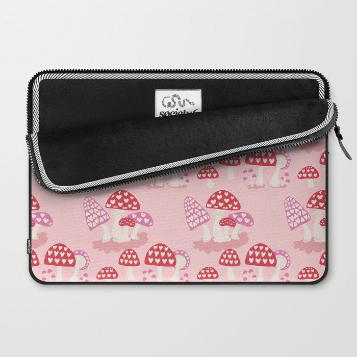 Valentine Mushrooms Laptop Sleeve Gallery Image 2