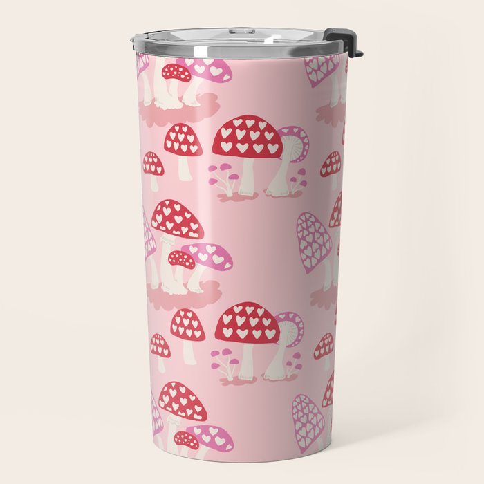 Valentine Mushrooms Travel Mug Gallery Image 2