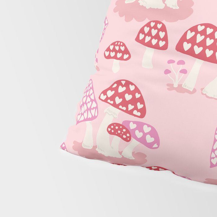 Valentine Mushrooms Pillow Sham Gallery Image 4
