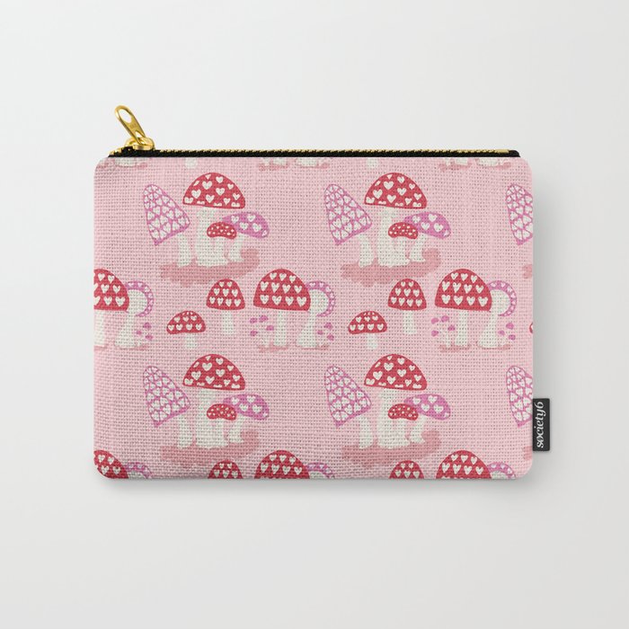 Valentine Mushrooms Carry All Pouch Gallery Image 1