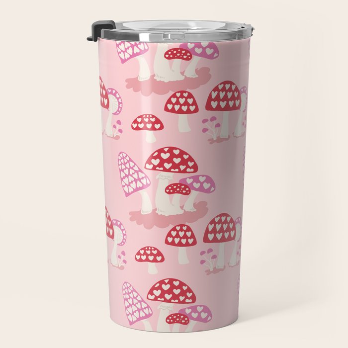 Valentine Mushrooms Travel Mug Gallery Image 3