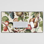 Fruitful Florals, Vintage Prints Food Desk Mat Gallery Image 1