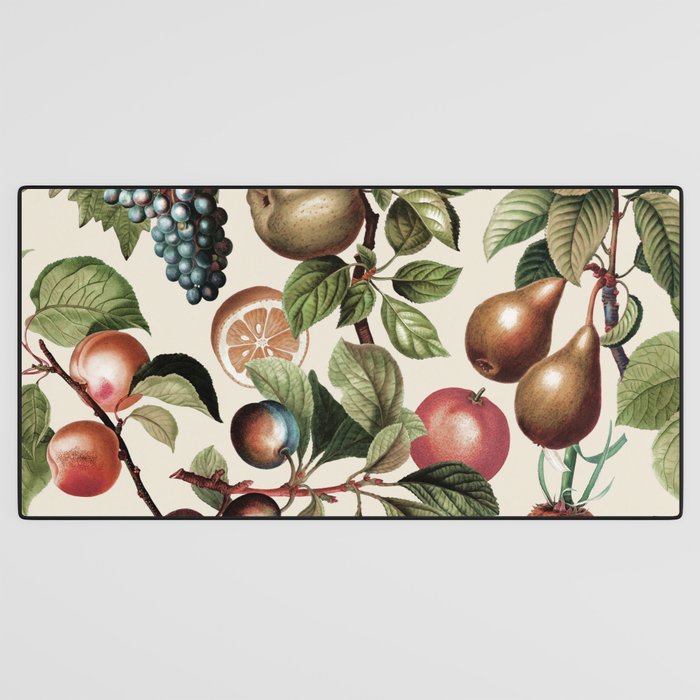 Fruitful Florals, Vintage Prints Food Desk Mat Gallery Image 3