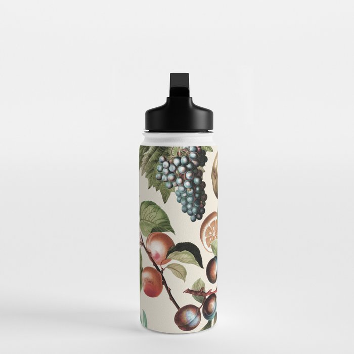 Fruitful Florals, Vintage Prints Food Water Bottle Gallery Image 3
