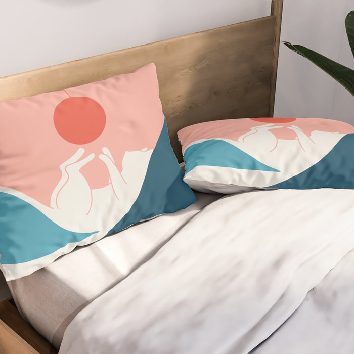Cat Landscape 4 Pillow Sham Gallery Image 2