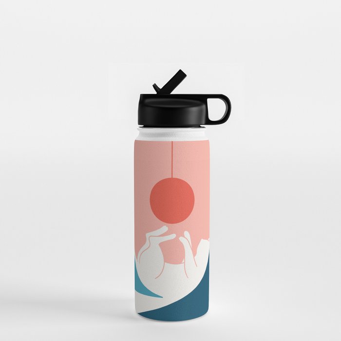 Cat Landscape 4 Water Bottle Gallery Image 1