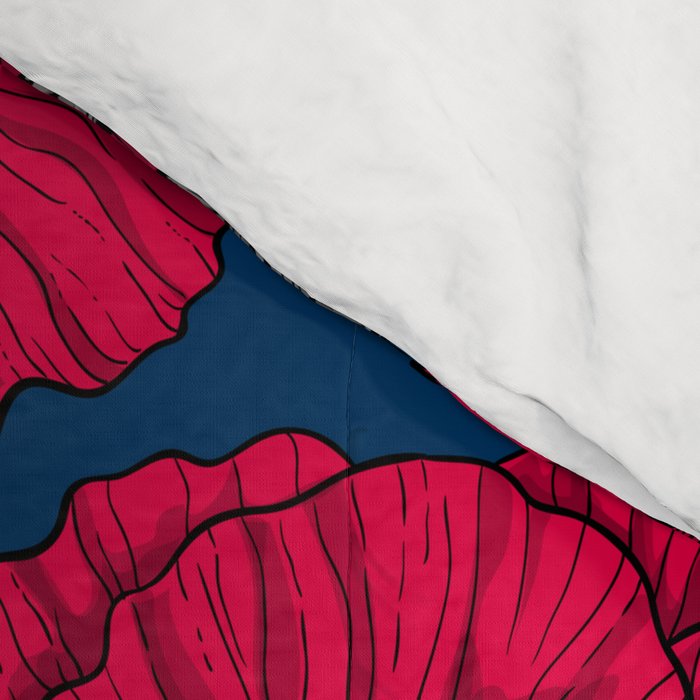 Night poppy garden  Comforter Gallery Image 4