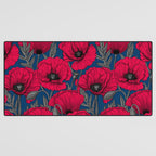 Night poppy garden  Desk Mat Gallery Image 3