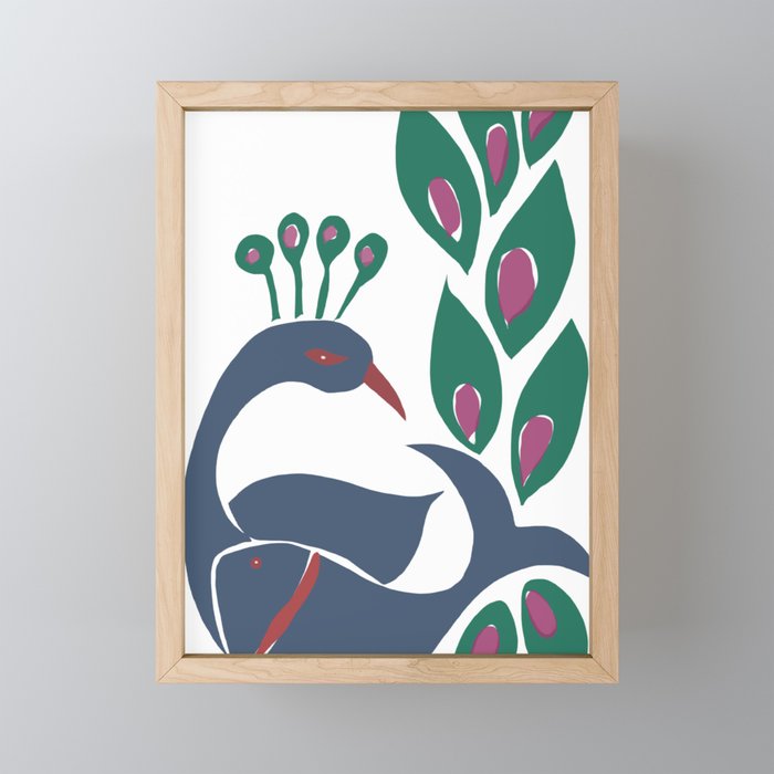 paper fish peacock Mini Art Print Gallery Image 1