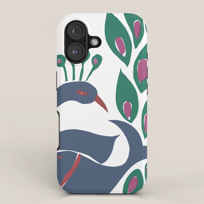 paper fish peacock iPhone Case Gallery Image 1