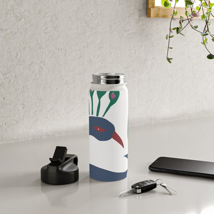 paper fish peacock Water Bottle Gallery Image 4
