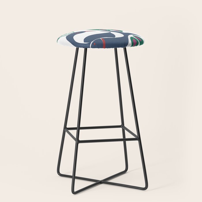 paper fish peacock Stool Gallery Image 1