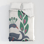paper fish peacock Duvet Cover Gallery Image 6